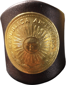 ETACHI Handmade Men Square Scarf Ring, Western Scarf Slide, Leather Scarf Buckle, Silk Scarf Clip, Clasp Holder