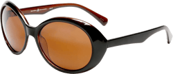 SAMBA SHADES Women's Sunglasses Polarized Lens Oversized Frame Retro Audrey Hepburn Style Brown