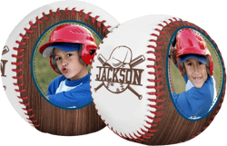 Personalized Photo Baseball Custom Name and Pictures Baseball Photo Frame Memorial Baseball with Display Case Customized Baseball Gift for Men Women Boys Girls