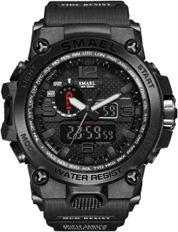 AIMES Military Watches for Men Tactical Waterproof Outdoor Sports Digital Watch Multifunction Casual Dual Display Watch 12H/24H Stopwatch Calendar Wrist Watch : Clothing, Shoes & Jewelry