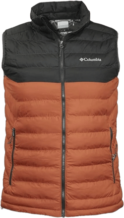 Columbia Mens White Out Omni-Heat Puffer Vest (US, Alpha, Small, Regular, Regular, Warm Copper 858)