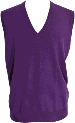 Shephe Men's Cashmere Pullover Vest Large Purple