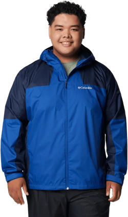 Columbia Men's Inner Limits III Waterproof Rain Jacket 3X Tall Mountain Blue/Collegiate Navy