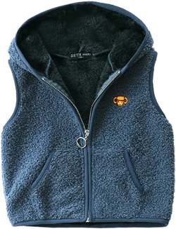 Happy Cherry Kids Fleece Winter Vest Hooded Warm Cotton Jacket Fall Outwear for Boys Girls