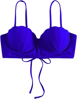 Bikini Swimsuit Top for Women Sexy Bikini Top Padded Push Up Bathing Suit Top Tie Back Swim Tops Women Swimwear Tops Only Large A - Blue