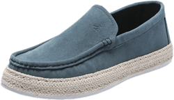 Men's Loafers, Trendy Woven Cloth Shoes, Non-Slip And Wear-Resistant, Slip-On Style (Size Runs Large, Recommend To Order One Size Down)