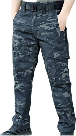 Generic Hiking Pants Men Cotton Rip-Stop Military Combat Tactical Pants Assault Cargo Pants Outdoor Casual Work Pants 3X-Large Y2-camouflage