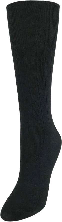 Women's Cotton Blend Comfort Top Circulation Dress Socks One Size Black