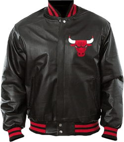 Men’s Chicago Vintage Baseball Bomber Leather Jacket - Ultra Game Letterman Baseball Varsity Black Leather Bull Jacket XX-Small Leather