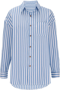 Womens Striped Plus Size Tops Long Sleeve Button Down Shirts Collared Office Work Blouses Casual Dreesy Fall Shirt A02-blue Medium