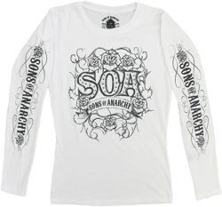 Sons Of Anarchy Tribal Roses Long Sleeve Shirt