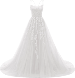 Elegant Lace Prom Dresses Long Spaghetti Straps Corset Formal Evening Dress for Women Ball Gown Party RO046 White 22 Plus