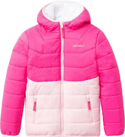 Eddie Bauer Kids Reversible Plush Hoodie Jacket (as1, alpha, m, regular, Magenta/Tie Dye, Medium 10/12)