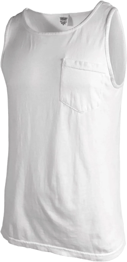Comfort Colors mens Pocket Small White Dirdye