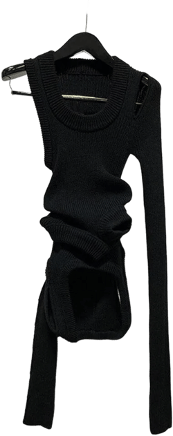 Fashion Trend Hollow Out Irregular Pullover Sweater For Women