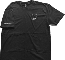 716 LOGO ONLY T-SHIRT - BLACK/WHITE