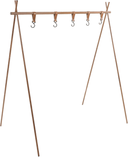 Camping Hanging Rack, Foldable Aluminum Alloy Camping Stand Hanging Organizer with Hooks, Lightweight Portable Multifunction Outdoor Tool for Hanging Light Tools Cookware