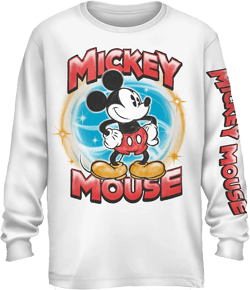 Disney Mens Mickey Mouse Shirt - Classic Mickey Mouse Tie Dye Tee Shirt - Mickey Graphic Long Sleeve T-Shirt | Amazon.com