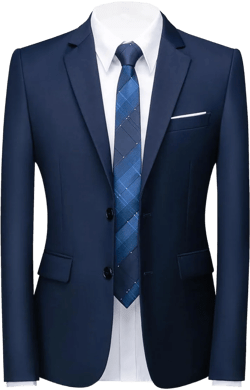 Iynnijoy Men's Casual Suit Jacket Slim Fit 2 Button Sports Coat Daily Business Blazer for Wedding Prom Party Dinner Navy Large