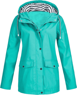 Womens Rain Coat Waterproof Active Outdoor Rain Jacket Lightweight Zip Up Summer Fall Raincoat Windbreaker With Hood Small 02 Green