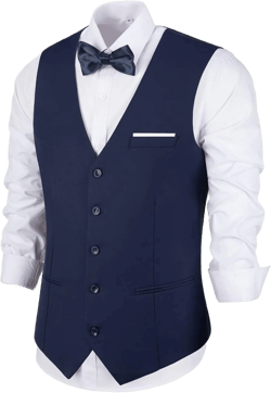 Diaryan Men's Suits Vest V-Neck Sleeveless Slim Fit Jacket Groomman Casual Suit Vests for Wedding Formal Party Tuxedo for Men at Amazon Men’s Clothing store