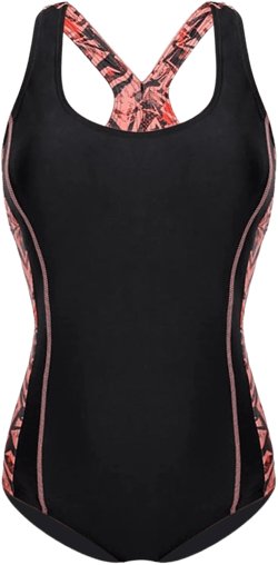 Women's Sports Swimsuit Sports Swimsuit Splicing Swimsuit Hollow Sexy Belly Slimming Swimsuit Women Mesh Bikini Black Medium