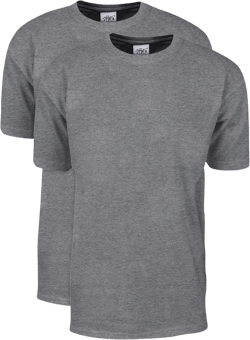 Shaka Wear Men's T Shirt – 2 Pack 7 oz Max Heavyweight Cotton Short Sleeve Crewneck Tee Top Tshirts Regular Big Size S-7XL 4X-Large Tall H.grey
