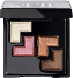 OFIR Quadratic Eyeshadow Palette | Intensely Pigmented and Non-Creasing | Matte & Shimmer Shades | Eye Shadow Palette Makeup with Mirror, Compact for Travel, 4.4g | High Desert - Warm Earthy Browns