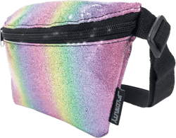 Small Fanny Packs for Women – 80s/90s Holographic Bum Bag – Unisex Retro Neon Crossbody Waist Belt Bag for Travel, Festivals, & Daily Use – Waist Belt Bag for Women | Dazzler Rainbow Glitter