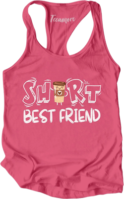TEEAMORE Bestie Shirts Best Friends Shirts Matching Best Friends Outfits Bff-4 Women Tank X-Large Charity Pink