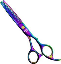 Professional Hair Thinning Shears 6 Inch Hair Cutting Teeth Scissors Hairdressing Texturizing Salon Shears Japanese 440c Stainless Steel Barber Haircut Scissors For Women/Men/kids (rainbow) Rainbow