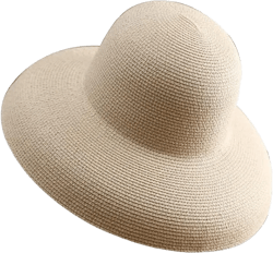 Wide Brim Straw Cloche Sun Hats for Women Summer UV Protection Woven Foldable Fisherman Sun Hats for Girl One Size Beige