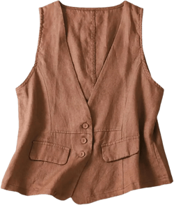Women Lightweight Vest Sleeveless Cardigan Vests Slim Fit Solid Color Waistcoat Large Orange