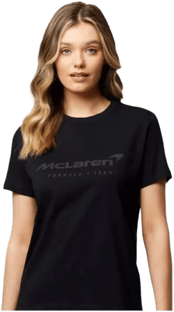 McLaren F1 Women's Core Essentials Logo T-Shirt (Black, 2XL)