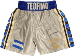 Teófimo 'THE TAKEOVER' López Hand Signed Replica Fight Shorts
