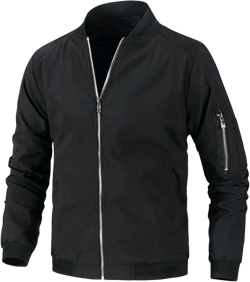Ymosrh Men's Lightweight Jacket Jacket Casual Fall Winter Windbreaker Bomber Zip Up Coat with Pocket Jacket, XXXL-L6