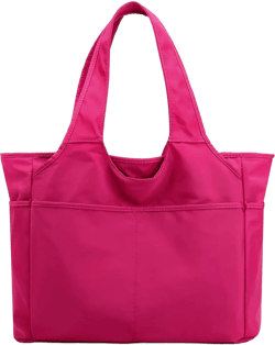 Collsants Nylon Tote Bag Waterproof Shoulder Bag for Women Lightweight Travel Handbag Multi Pocket with Zipper