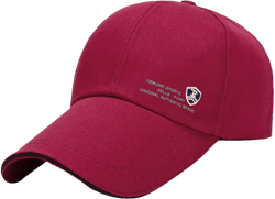 Women’s Summer Sun Straw Beach Packable Hat UPF 50+ Sun Hat Wide Brim Visor Adjustable Cap Wine #4 One Size