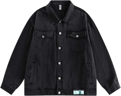 Unisex Jacket Autumn Washed Dyed Denim Coat