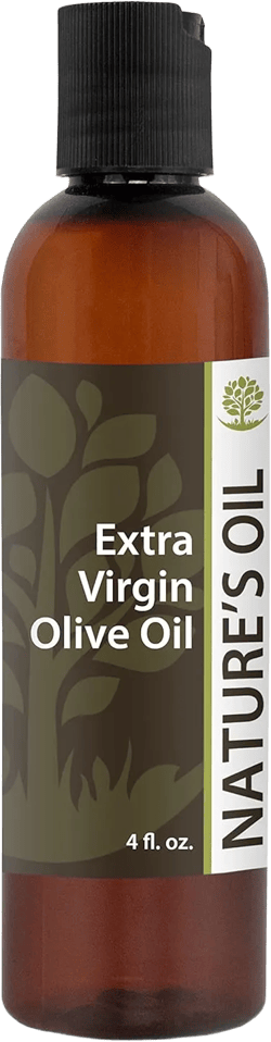 Nature's Oil Extra Virgin Olive Oil 4oz - 100% Pure Carrier For Massage, Soap Making, Aromatherapy, Hair & Skin Care Benefits, Moisturizer & Softener Extra Virgin Olive Oil 4 Fl Oz (Pack of 1)