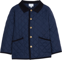 Little English Classic Quilted Jacket in Navy