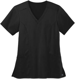 WonderWink Women’s Premiere Flex V-Neck Top Angels of Care Embroidered