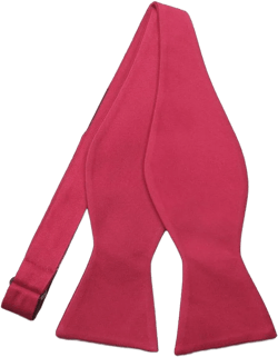 tiemart Regent Morris Neckwear Cotton/Silk Self-Tie Bow Tie Red