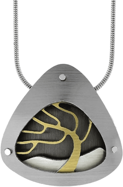 Layered Tree Pendant Necklace