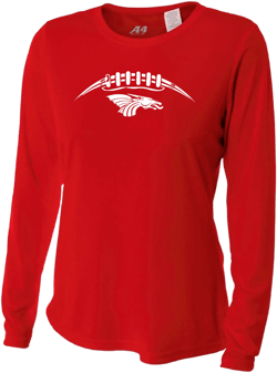 Womens L/S T-Shirt - Dragons Football Laces