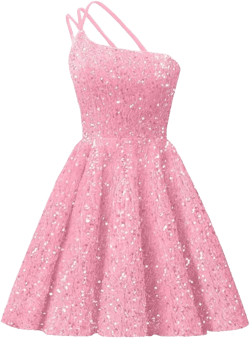yinyyinhs One Shoulder Sequin Homecoming Dresses for Teens Short Prom Dress 2025 Sparkly A-Line Formal Cocktail Party Gown : Clothing, Shoes & Jewelry