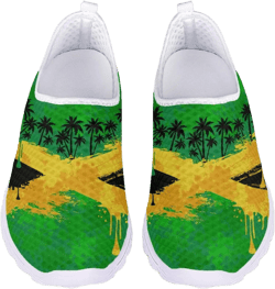 JoyLamoria Casual Sneakers Women Sport Shoes Breathable Lightweight Walking Shoes Footwear Sneaker Sandals Arch Support Jamaica Flag Palm 10