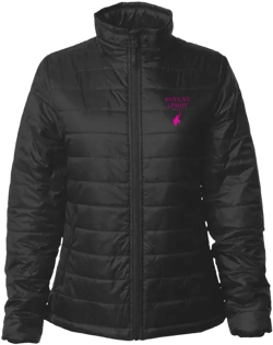 Womens Pink Elephant Puffer Jacket