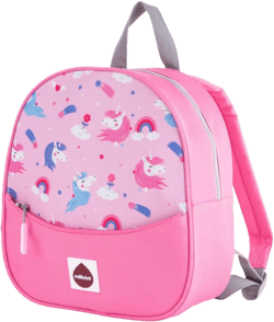Designer Mini Backpack, Pink, Perfect for Women, Men, Boys, Girls, Stylish for kids ages 3+ (Unicorn)
