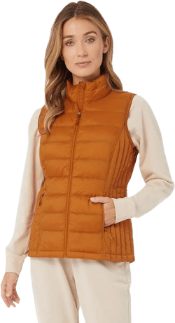 32 Degrees Women's Lightweight Recycled Poly-Fill Packable Vest | Layering | Zippered Pockets | Water Repellent